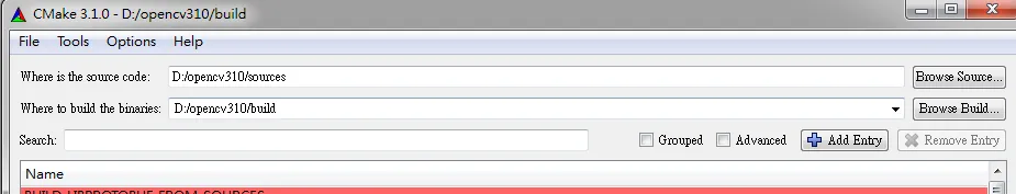 Cmake configuration