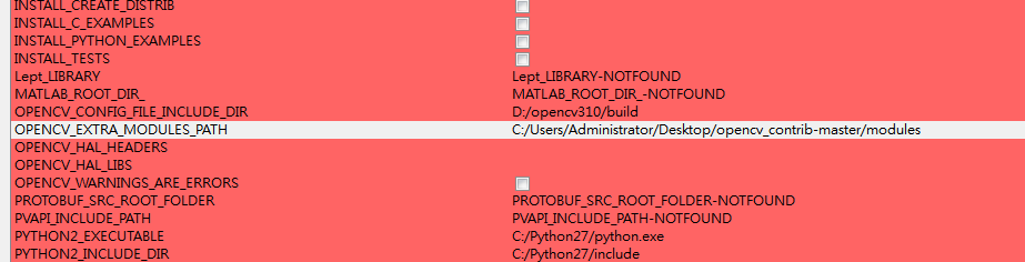 Set OPENCV_EXTRA_MODULES_PATH as opencv_contrib/modules