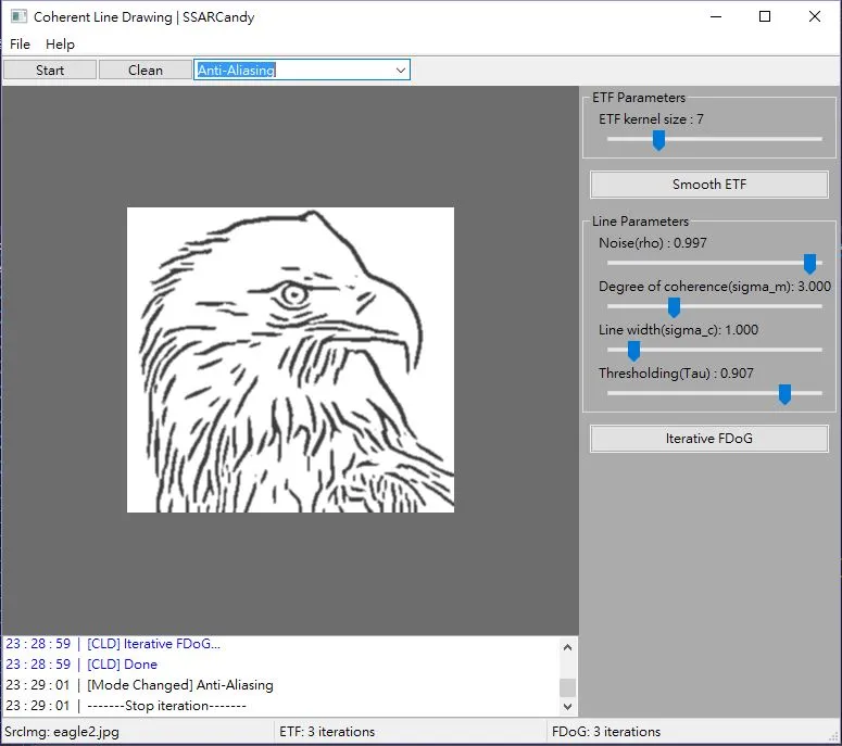 Screenshot of my system user interface