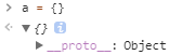 a 的 __proto__ 指向 Object