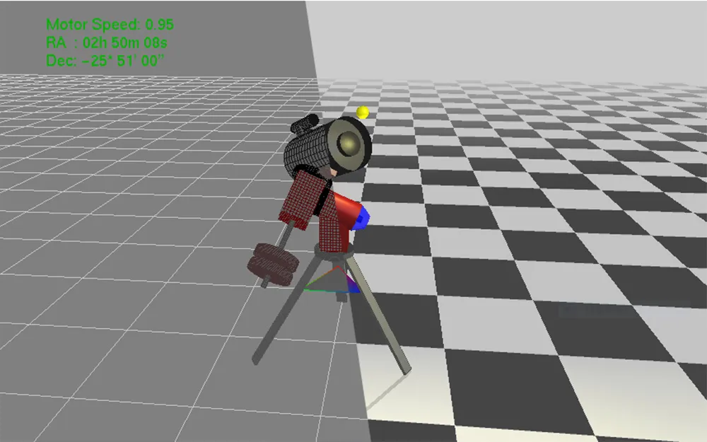 A complete 3D Telescope (with equatorial) simulator written in OpenGL. Also port to WebGL with three.js.